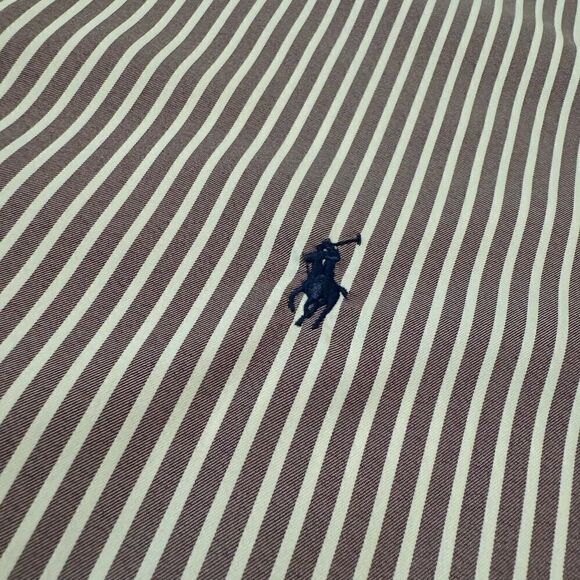 Polo Ralph Lauren Shirt Men’s XXLarge Striped Nylon Blend Button Down Pony Logo - Picture 3 of 9